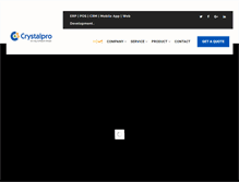 Tablet Screenshot of crystalpro.net